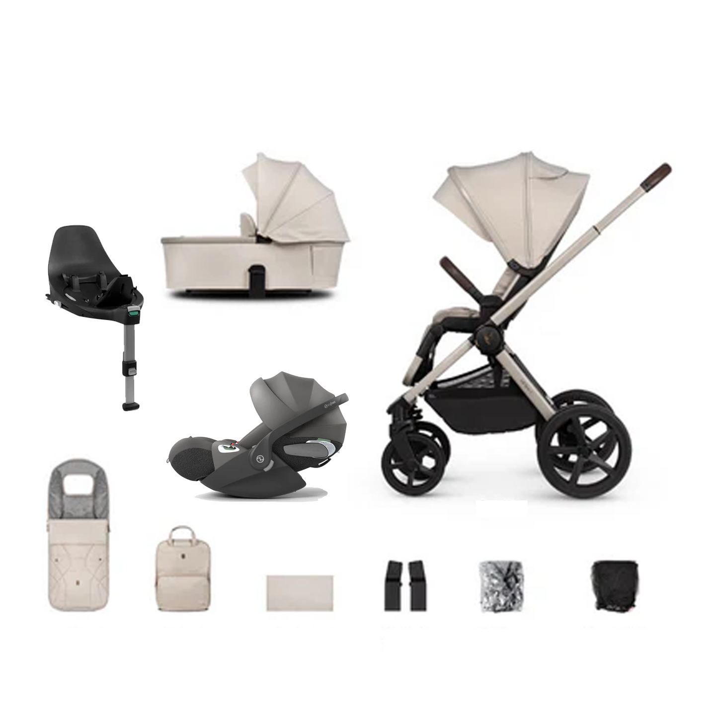 Venicci Upline 2 - 3 in 1 with Cybex Cloud T & Base T