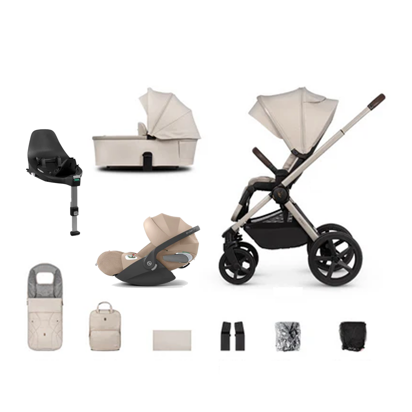 Venicci Upline 2 - 3 in 1 with Cybex Cloud T & Base T