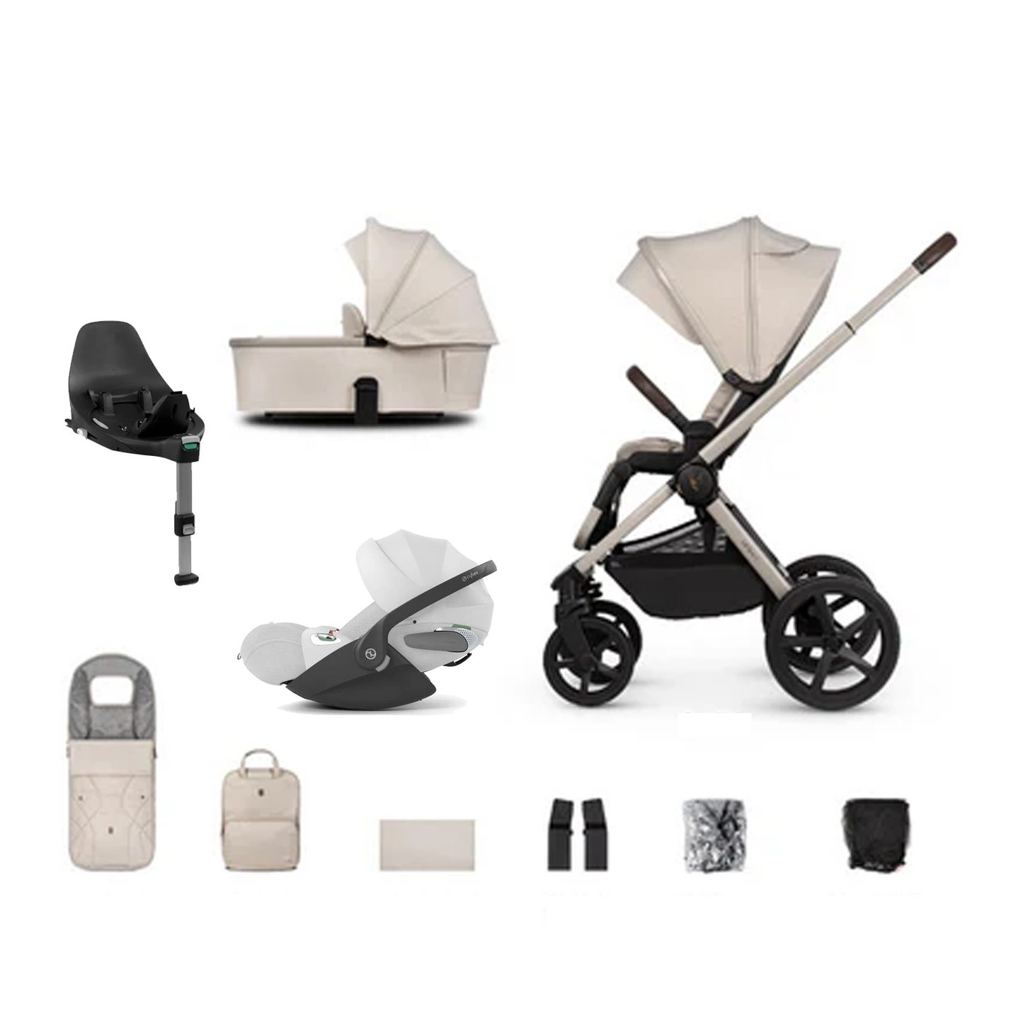 Venicci Upline 2 - 3 in 1 with Cybex Cloud T & Base T