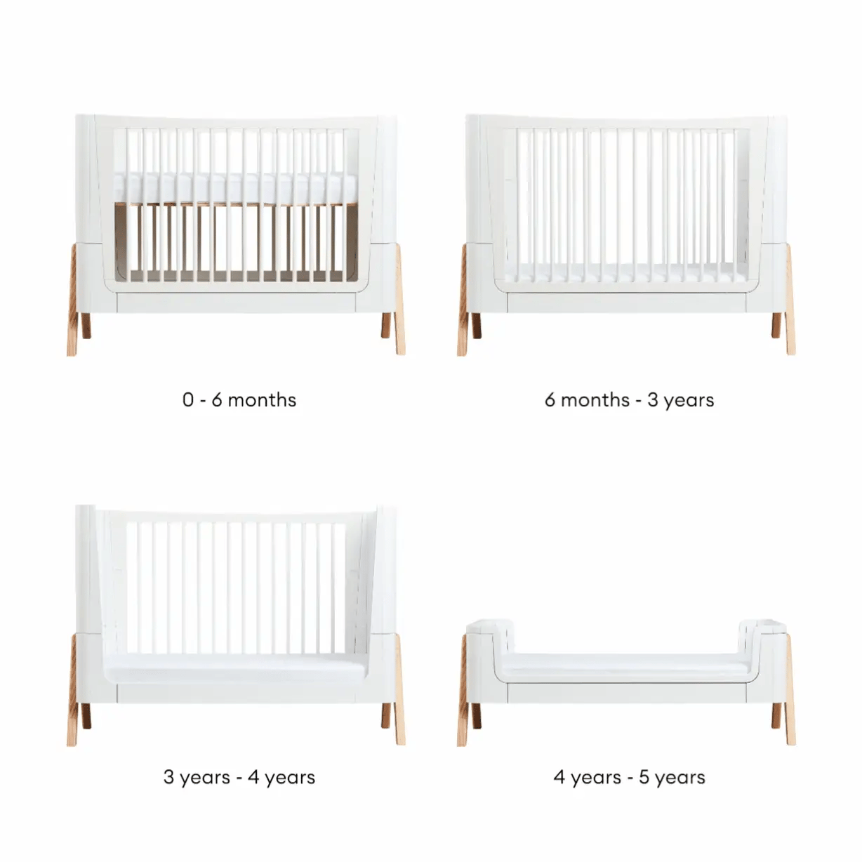 Gaia Baby Hera 3pc Roomset - Cot Bed,Dresser & Wardrobe