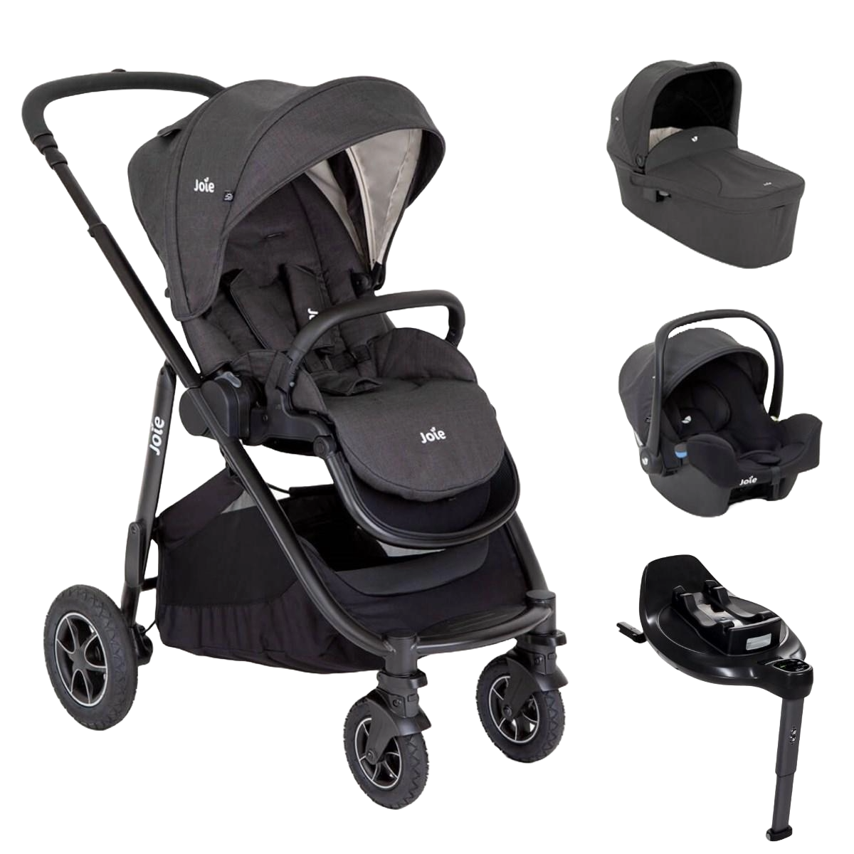 Joie Versatrax with Joie iSnug and Joie Encore Base