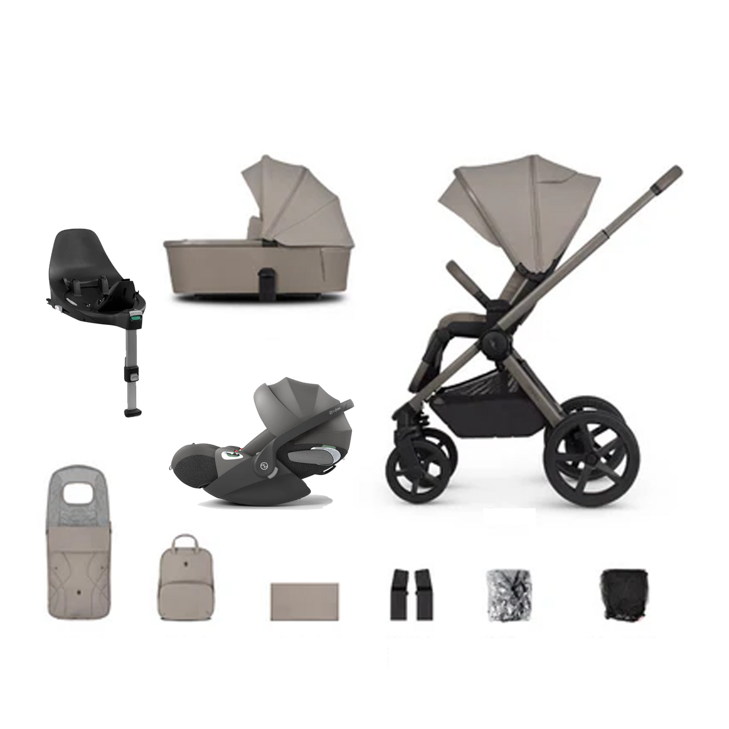 Venicci Upline 2 - 3 in 1 with Cybex Cloud T & Base T