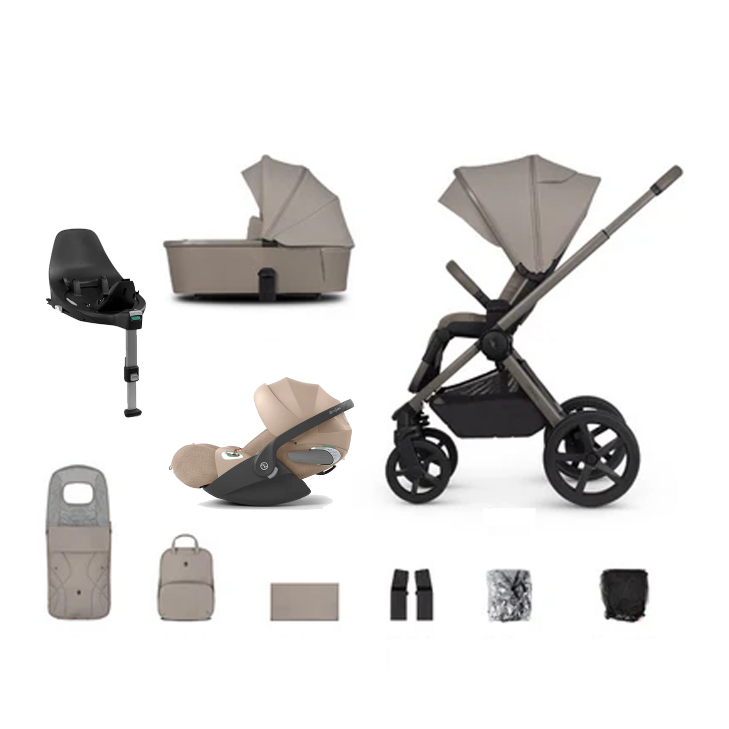 Venicci Upline 2 - 3 in 1 with Cybex Cloud T & Base T