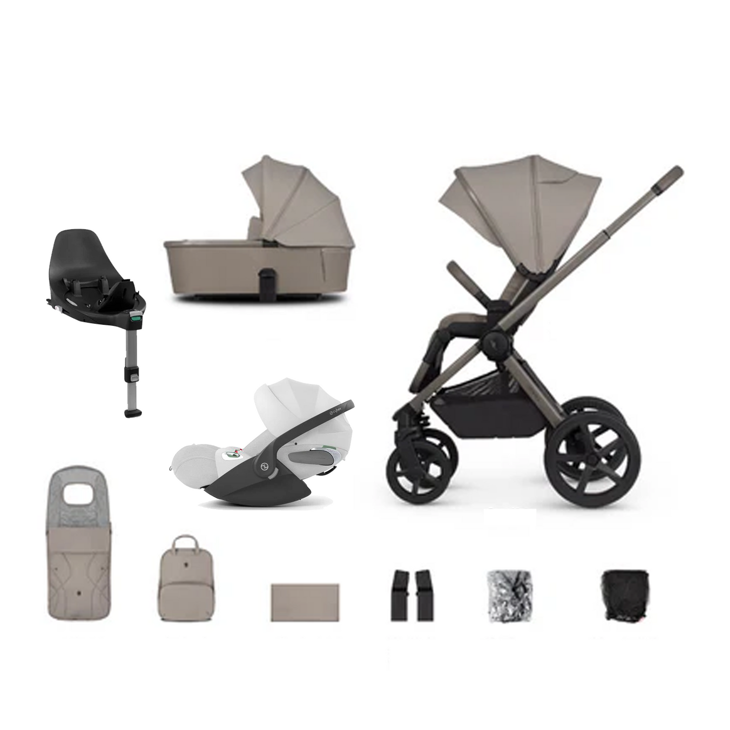 Venicci Upline 2 - 3 in 1 with Cybex Cloud T & Base T