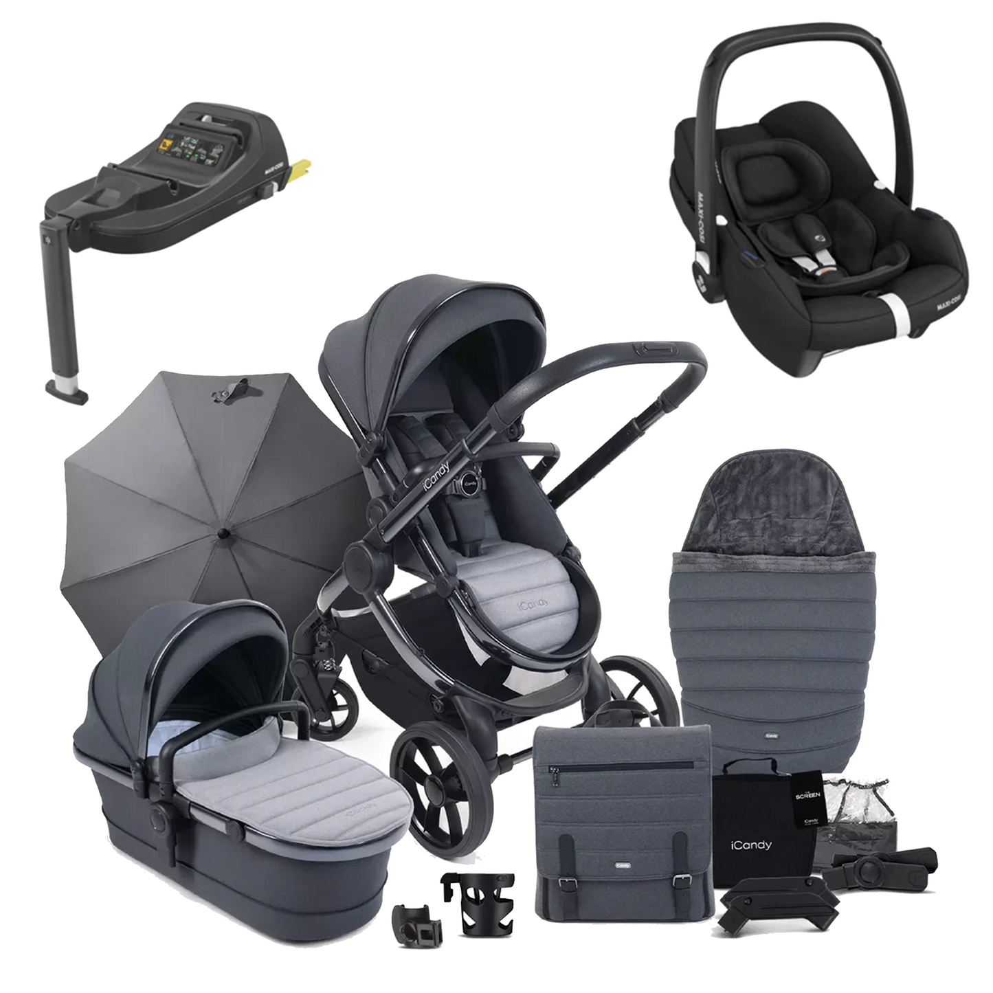 iCandy Peach 7 Complete Bundle with Maxicosi Cabriofix and Base