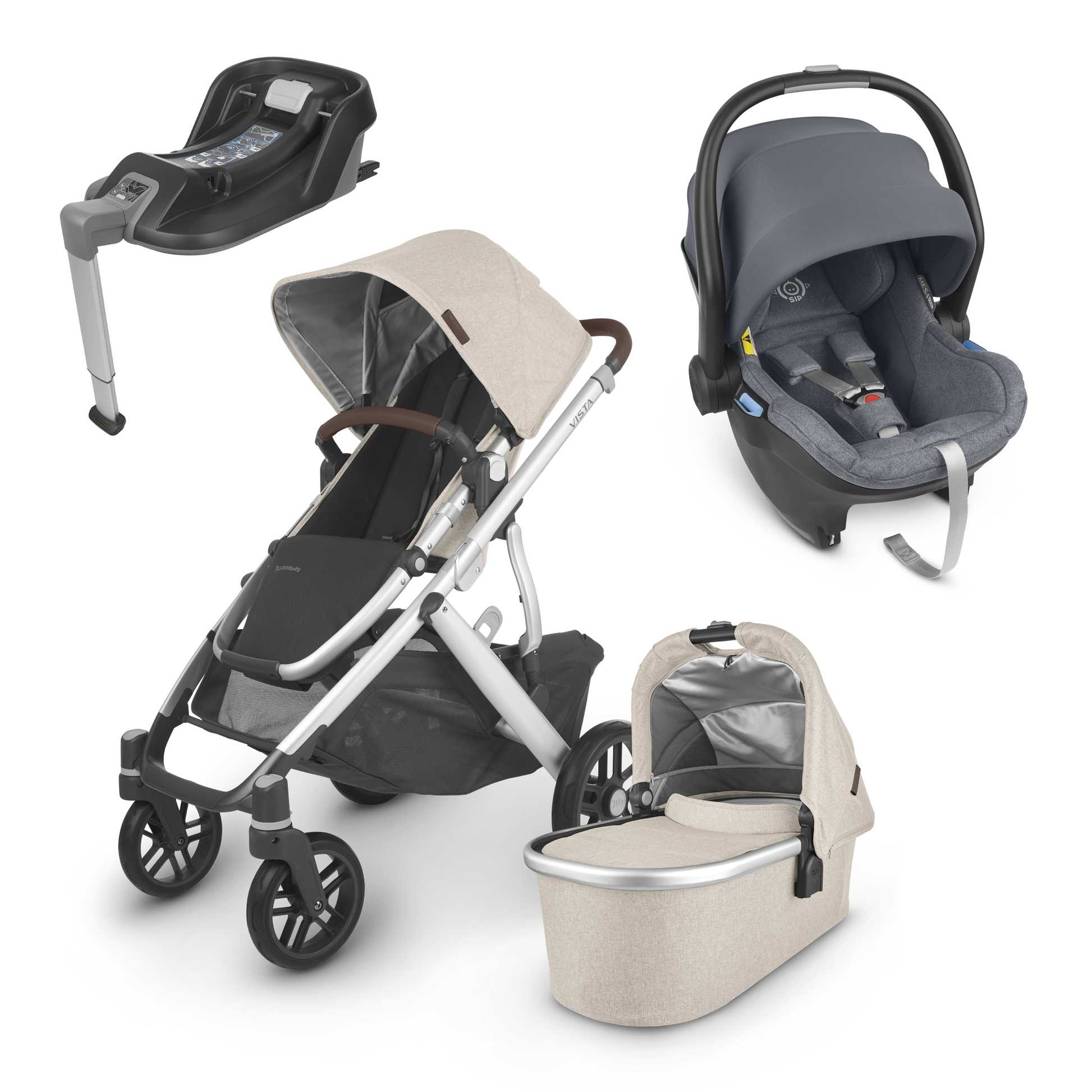 UPPAbaby Vista V2 Travel System with Mesa Car Seat BabyDoc