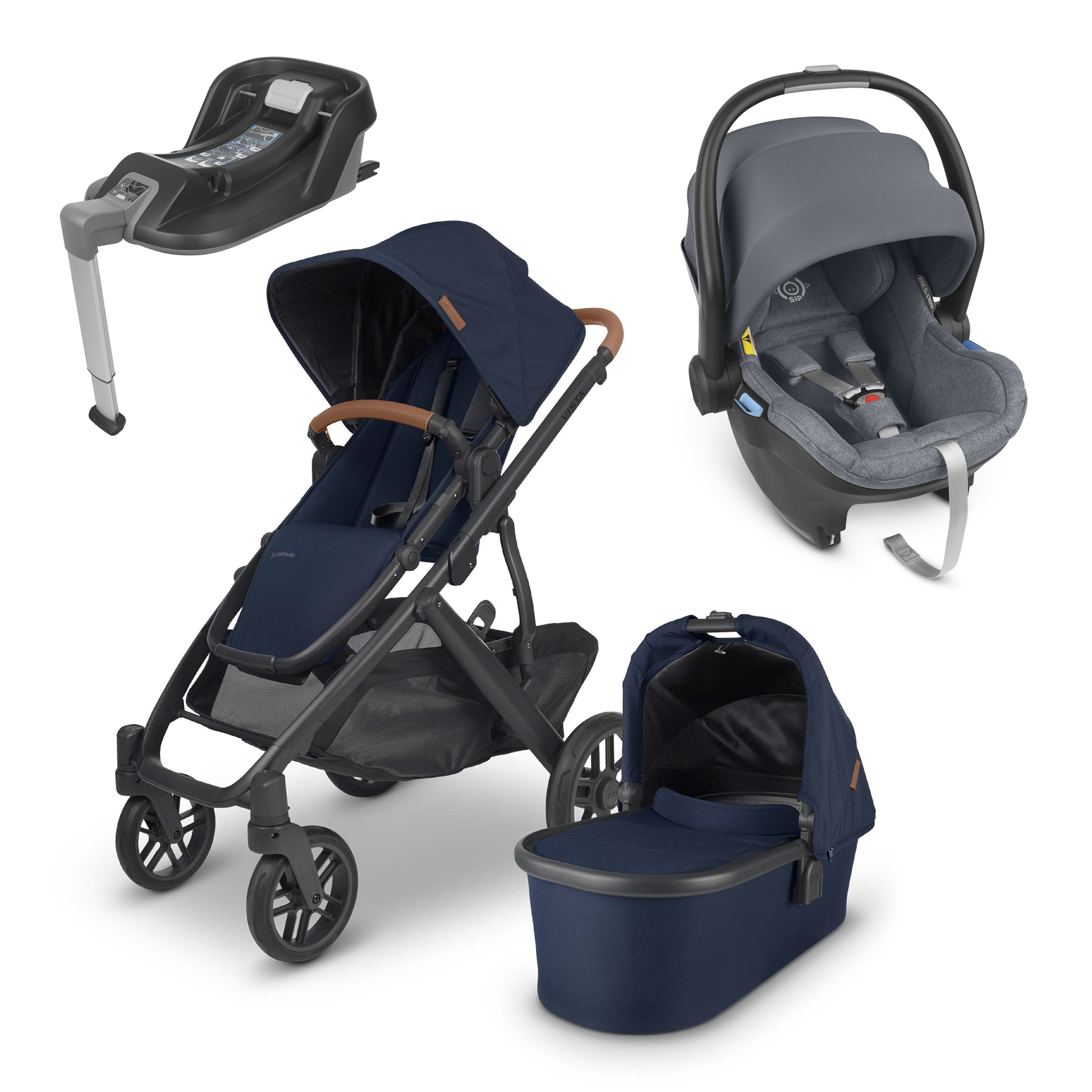 UPPAbaby Vista V2 Travel System with Mesa Car Seat BabyDoc