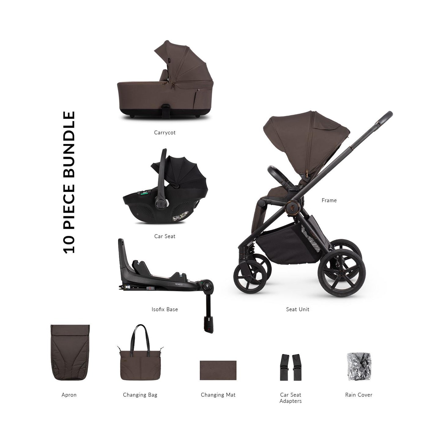 Venicci Claro 2 - 3 in 1 Buggy with Venicci Tiago 360 Car Seat