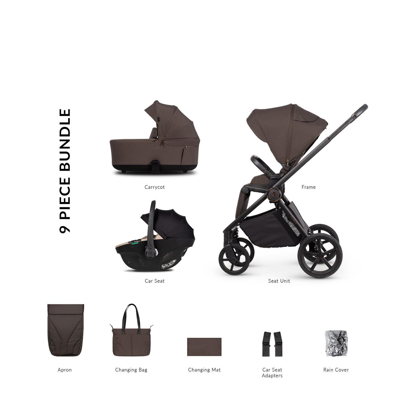 Venicci Claro 2 - 3 in 1 Buggy with Venicci Tiago 360 Car Seat