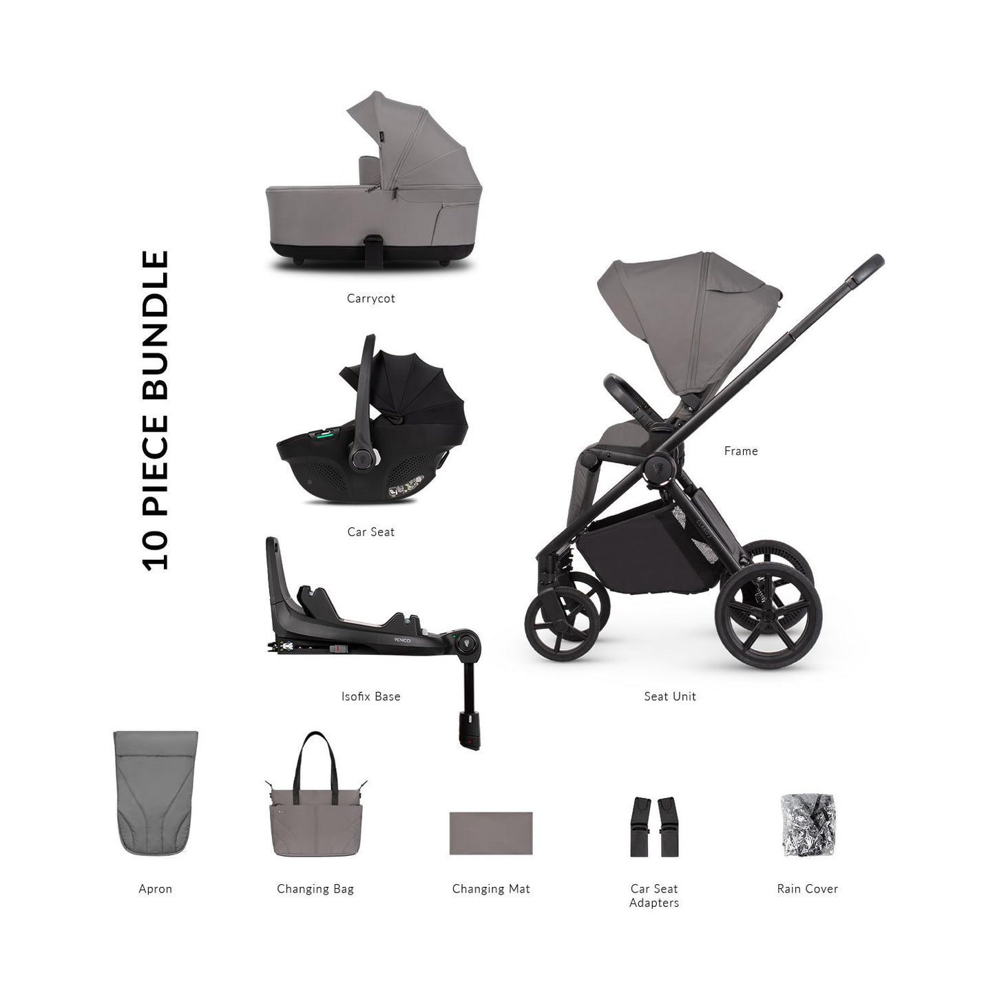 Venicci Claro 2 - 3 in 1 Buggy with Venicci Tiago 360 Car Seat