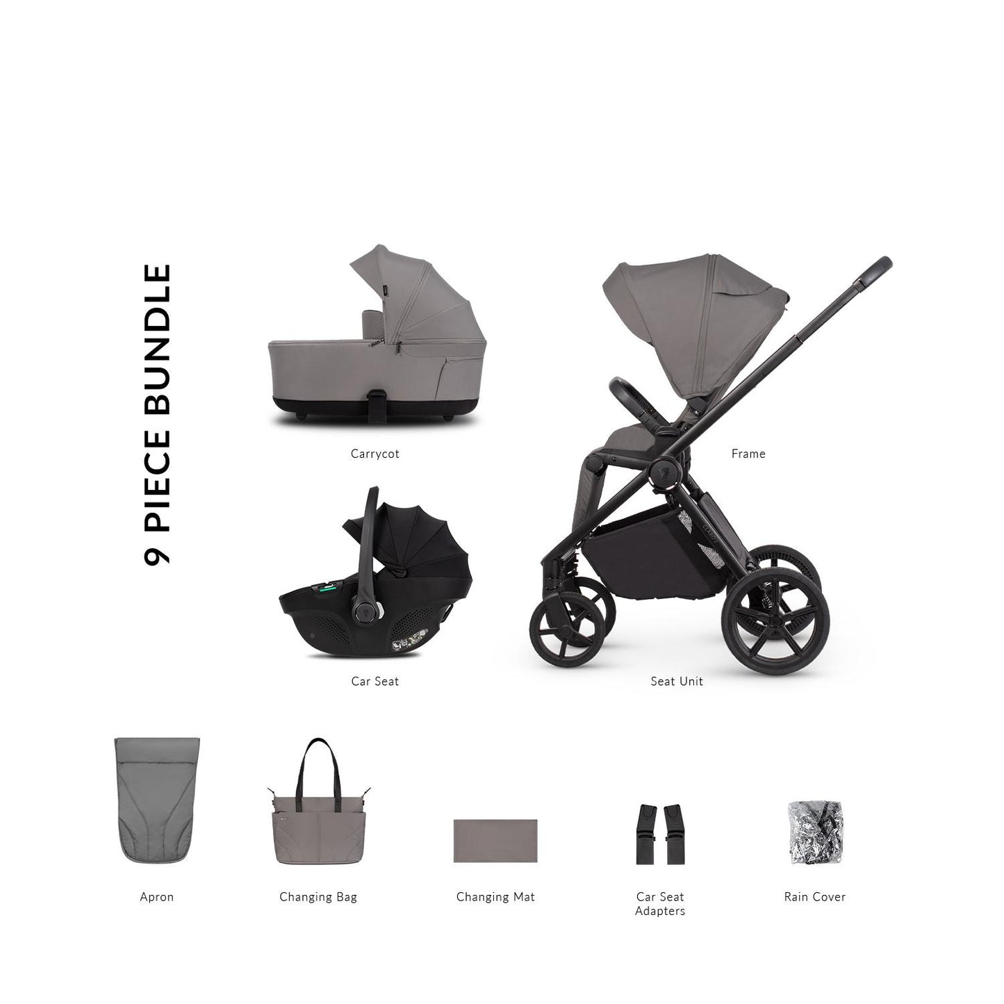 Venicci Claro 2 - 3 in 1 Buggy with Venicci Tiago 360 Car Seat