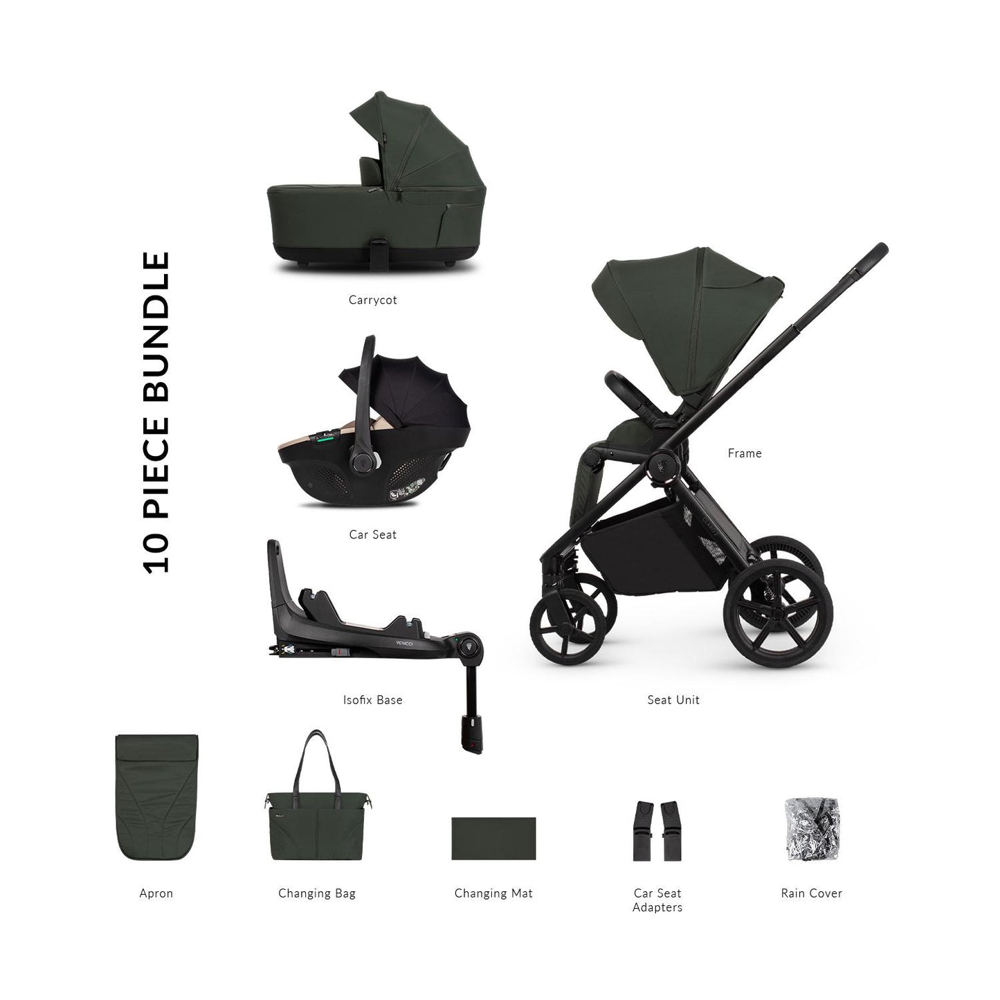 Venicci Claro 2 - 3 in 1 Buggy with Venicci Tiago 360 Car Seat