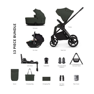Venicci Claro 2 - 4 in 1 Buggy with Venicci Tiago 360 Car Seat and Carrycot Stand