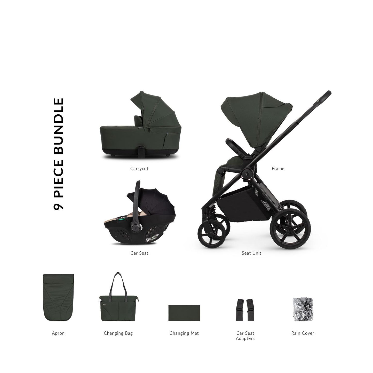Venicci Claro 2 - 3 in 1 Buggy with Venicci Tiago 360 Car Seat