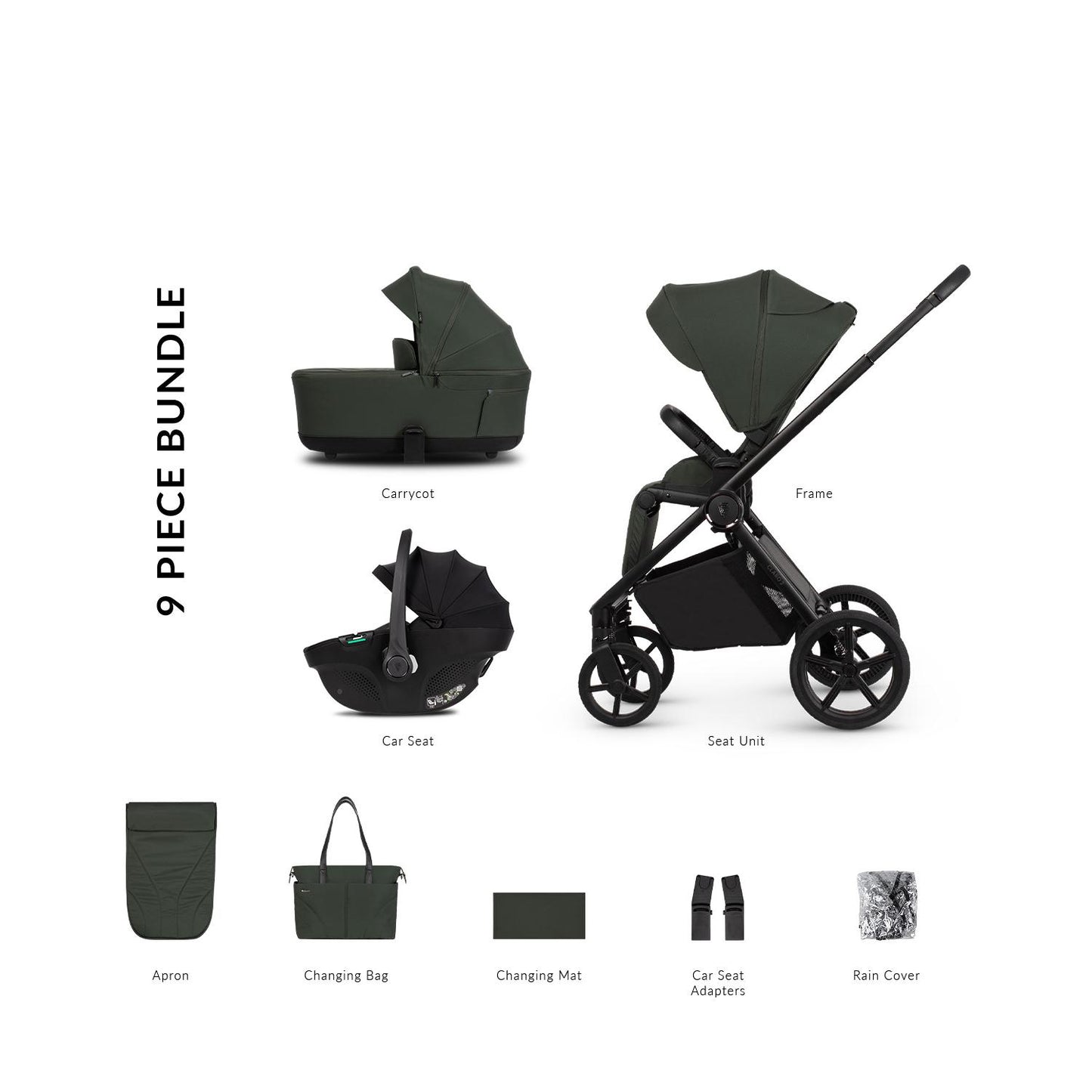 Venicci Claro 2 - 3 in 1 Buggy with Venicci Tiago 360 Car Seat