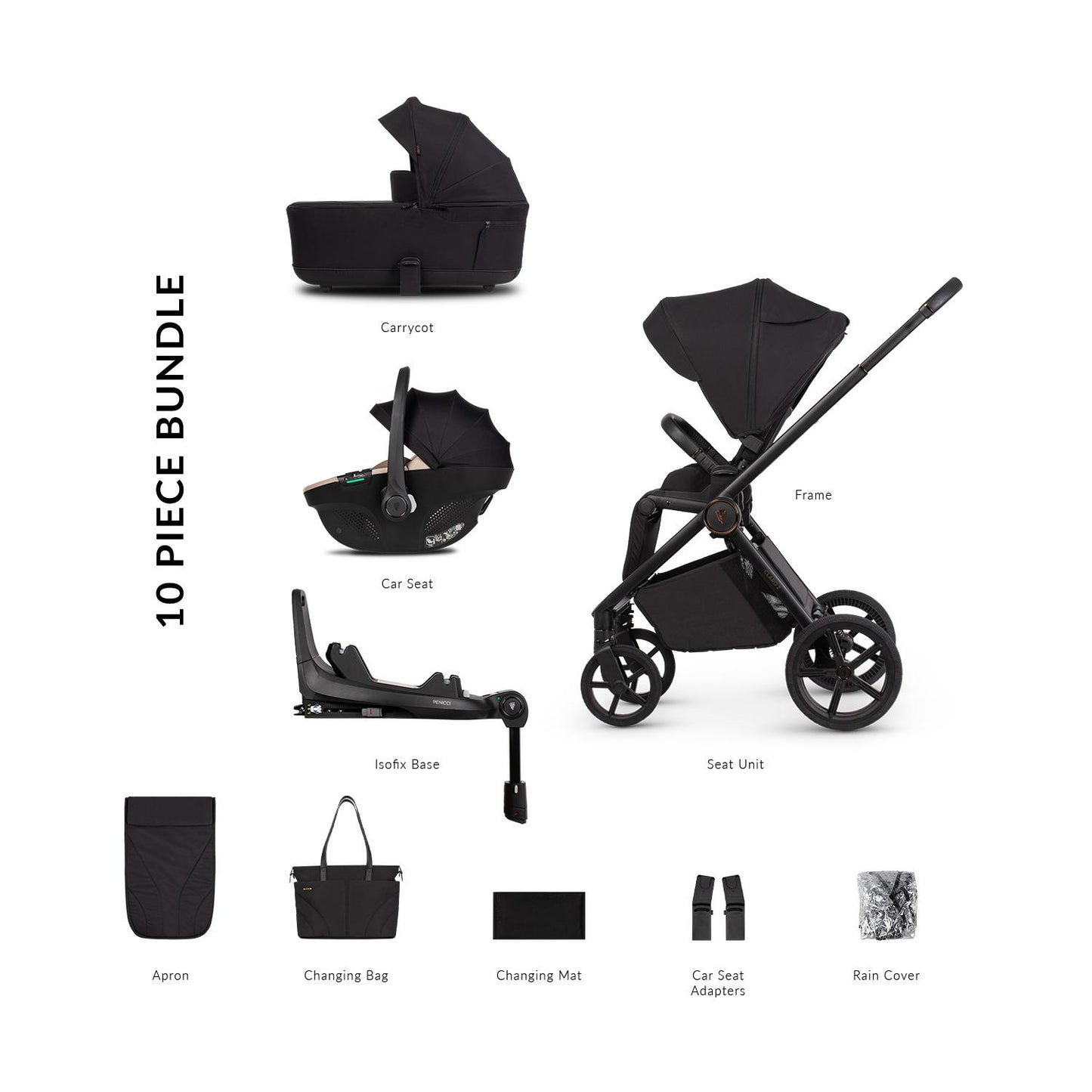 Venicci Claro 2 - 3 in 1 Buggy with Venicci Tiago 360 Car Seat