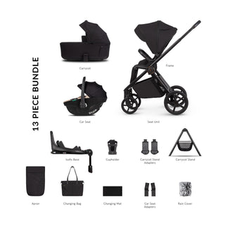 Venicci Claro 2 - 4 in 1 Buggy with Venicci Tiago 360 Car Seat and Carrycot Stand