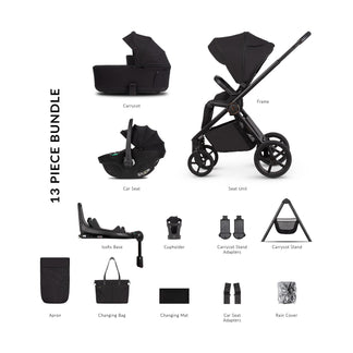 Venicci Claro 2 - 4 in 1 Buggy with Venicci Tiago 360 Car Seat and Carrycot Stand