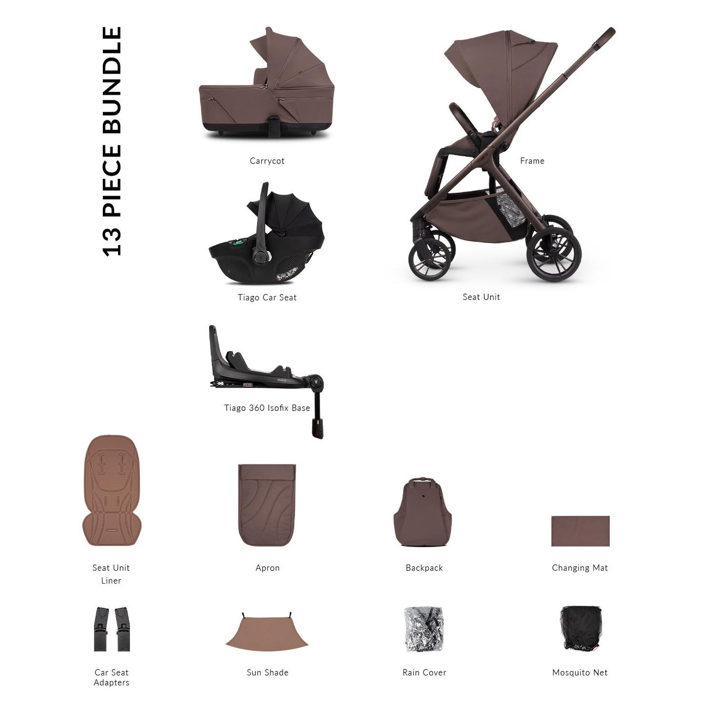 Venicci Tila - 3 in 1 Buggy with Venicci Tiago 360 Car Seat