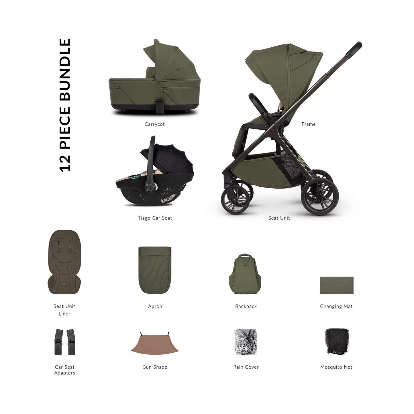 Venicci Tila - 3 in 1 Buggy with Venicci Tiago 360 Car Seat