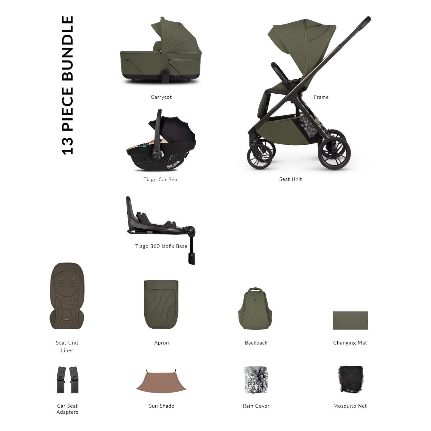 Venicci Tila - 3 in 1 Buggy with Venicci Tiago 360 Car Seat