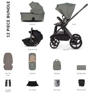 Venicci Upline 3 - 3-in-1 Comfort Travel System Bundle with Venicci Tiago Infant Car Seat