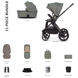 Venicci Upline 3 - 2-in-1 Buggy Bundle with Folding Carrycot