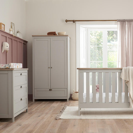 Tutti Bambini Verona 3 Piece Range with Cot Bed, Dresser Changer and Wardrobe