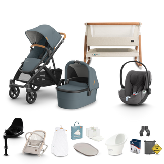 UPPAbaby Vista V3 - Complete Newborn Bundle with Cybex Cloud T Travel System