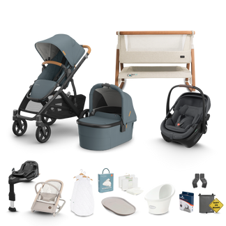 UPPAbaby Vista V3 - Complete Newborn Bundle with Maxi Cosi Pebble Pro 2 Travel System