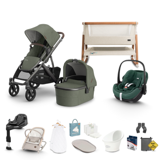 UPPAbaby Vista V3 - Complete Newborn Bundle with Maxi Cosi Pebble Pro 2 Travel System
