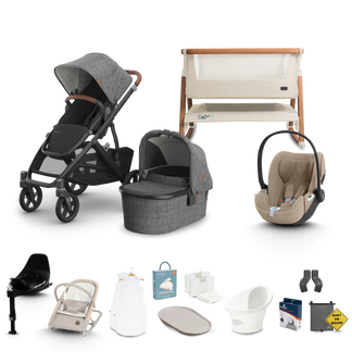 UPPAbaby Vista V3 - Complete Newborn Bundle with Cybex Cloud T Travel System