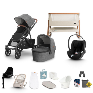 UPPAbaby Vista V3 - Complete Newborn Bundle with Cybex Cloud T Travel System