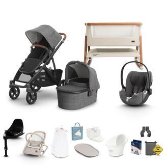 UPPAbaby Vista V3 - Complete Newborn Bundle with Cybex Cloud T Travel System