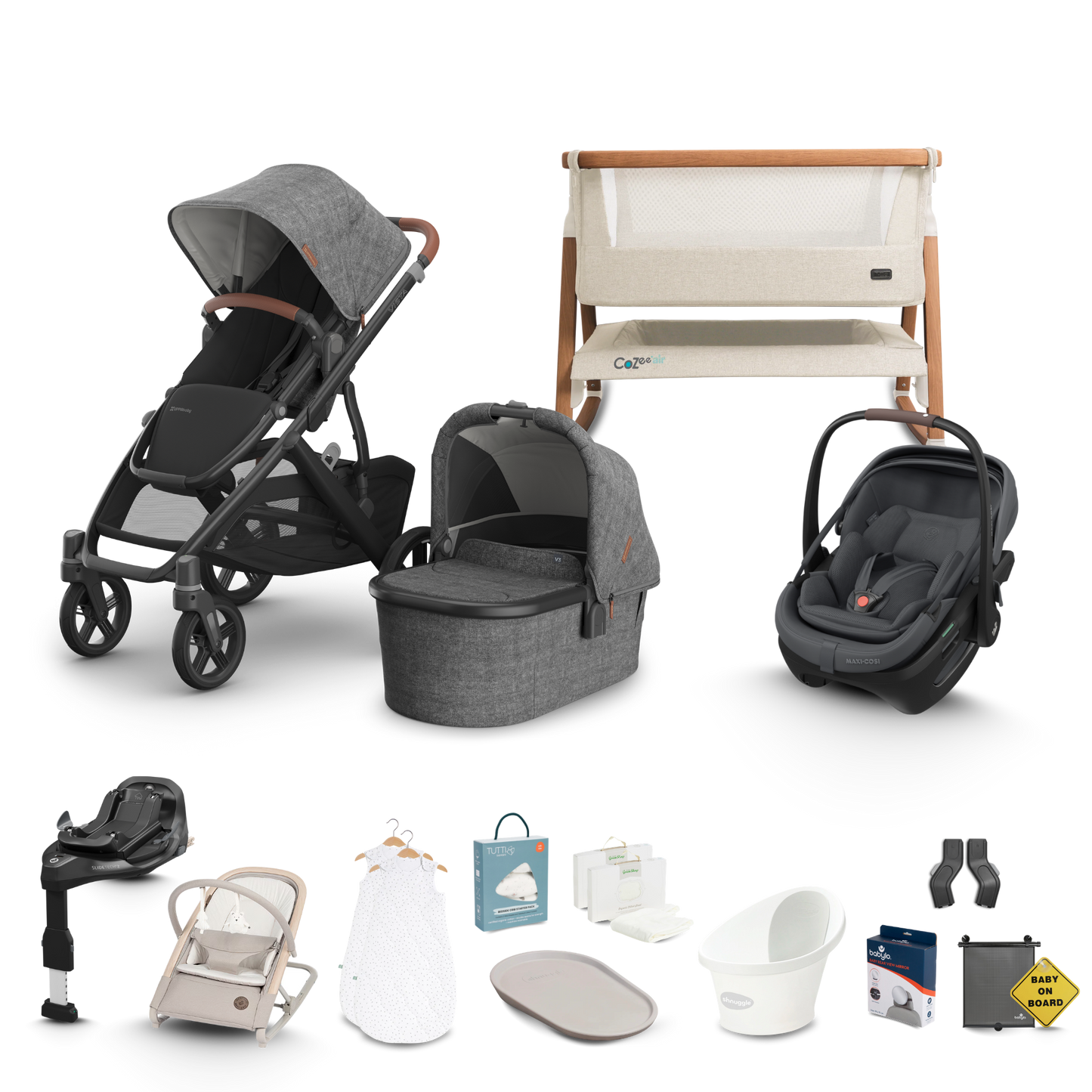 UPPAbaby Vista V3 - Complete Newborn Bundle with Maxi Cosi Pebble Pro 2 Travel System