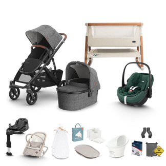 UPPAbaby Vista V3 - Complete Newborn Bundle with Maxi Cosi Pebble Pro 2 Travel System