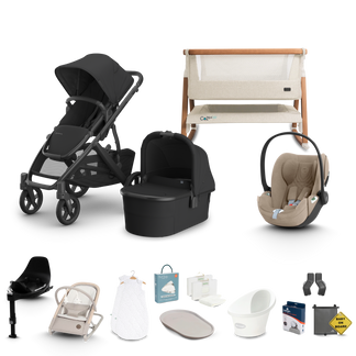 UPPAbaby Vista V3 - Complete Newborn Bundle with Cybex Cloud T Travel System