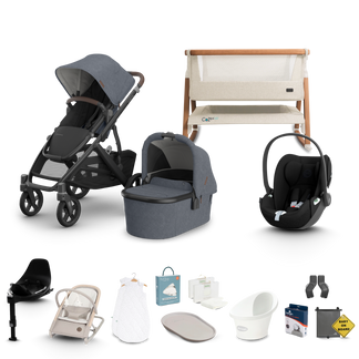 UPPAbaby Vista V3 - Complete Newborn Bundle with Cybex Cloud T Travel System