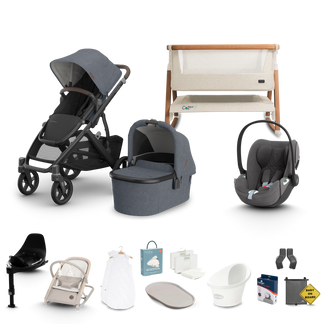 UPPAbaby Vista V3 - Complete Newborn Bundle with Cybex Cloud T Travel System