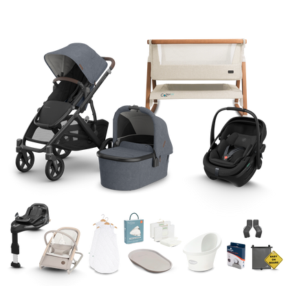 UPPAbaby Vista V3 - Complete Newborn Bundle with Maxi Cosi Pebble Pro 2 Travel System