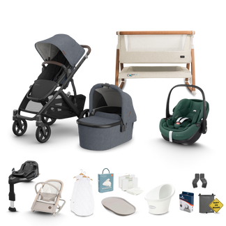 UPPAbaby Vista V3 - Complete Newborn Bundle with Maxi Cosi Pebble Pro 2 Travel System