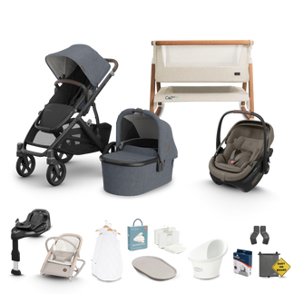 UPPAbaby Vista V3 - Complete Newborn Bundle with Maxi Cosi Pebble Pro 2 Travel System