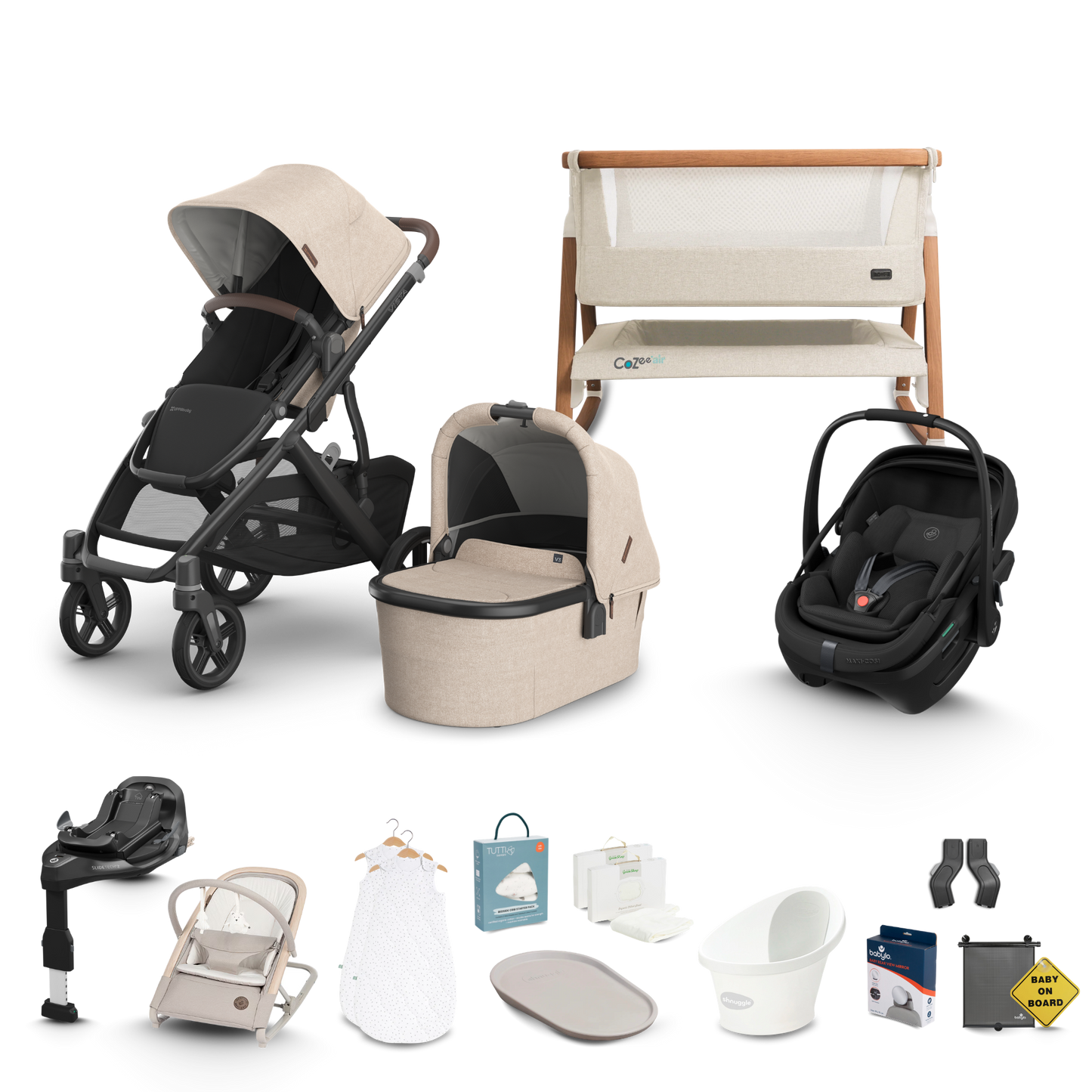 UPPAbaby Vista V3 - Complete Newborn Bundle with Maxi Cosi Pebble Pro 2 Travel System