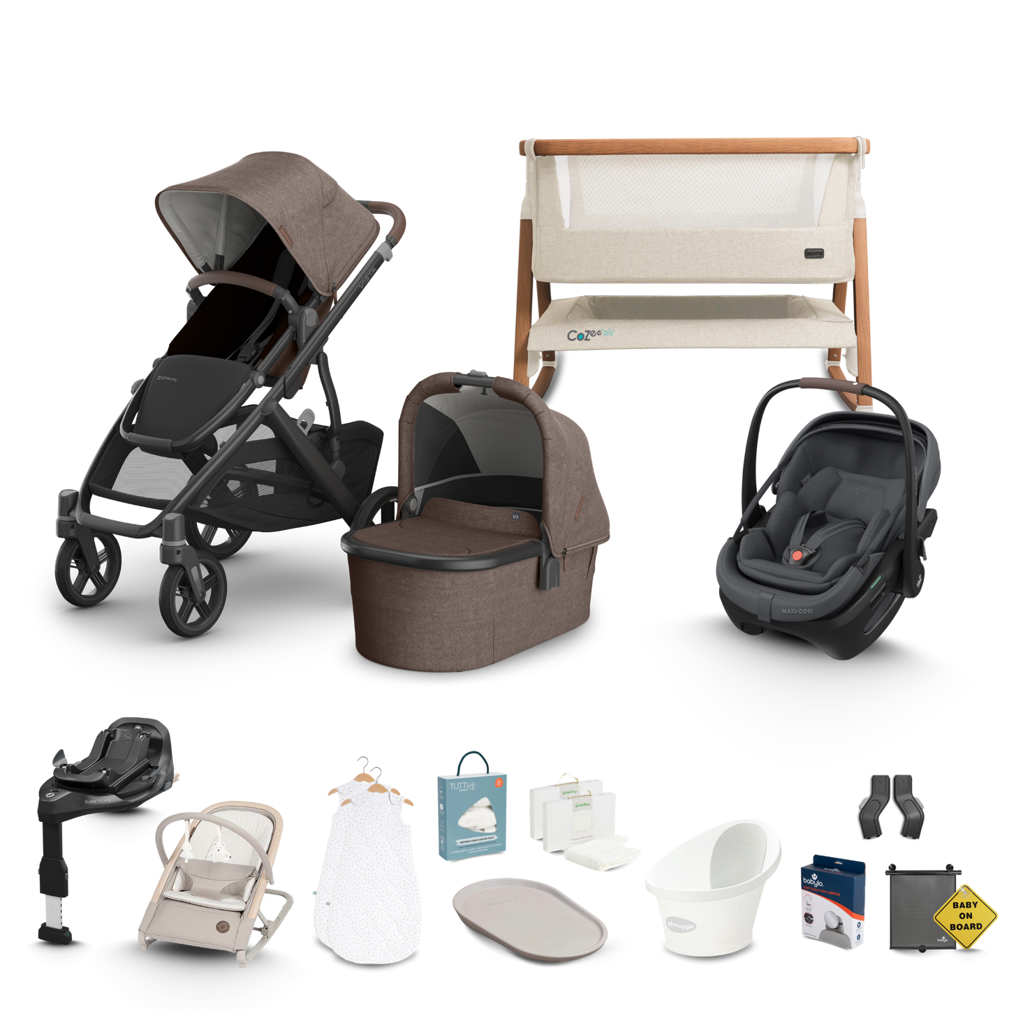UPPAbaby Vista V3 - Complete Newborn Bundle with Maxi Cosi Pebble Pro 2 Travel System