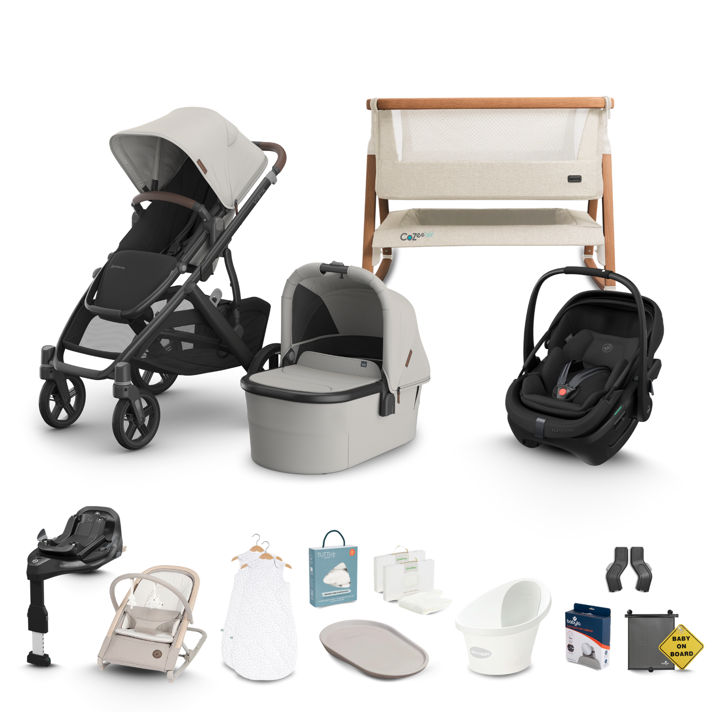 UPPAbaby Vista V3 - Complete Newborn Bundle with Maxi Cosi Pebble Pro 2 Travel System