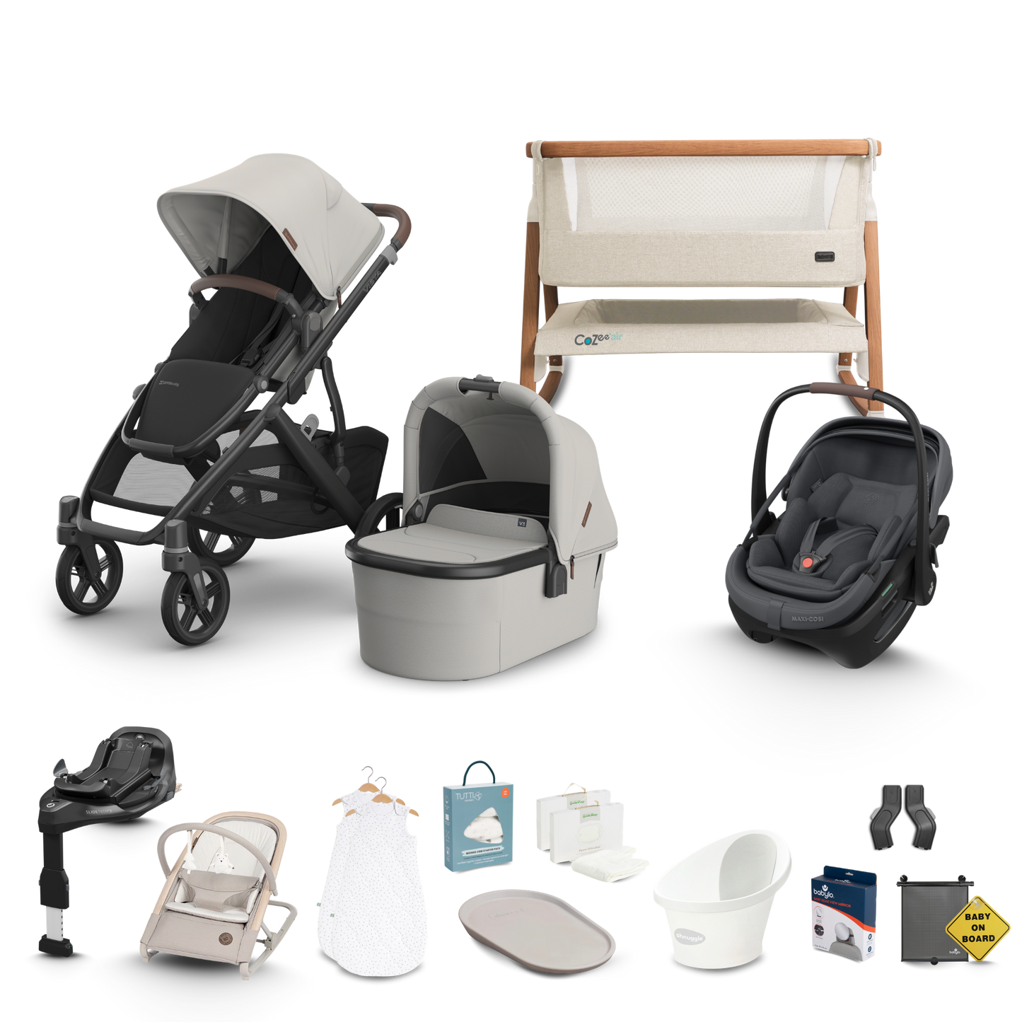 UPPAbaby Vista V3 - Complete Newborn Bundle with Maxi Cosi Pebble Pro 2 Travel System