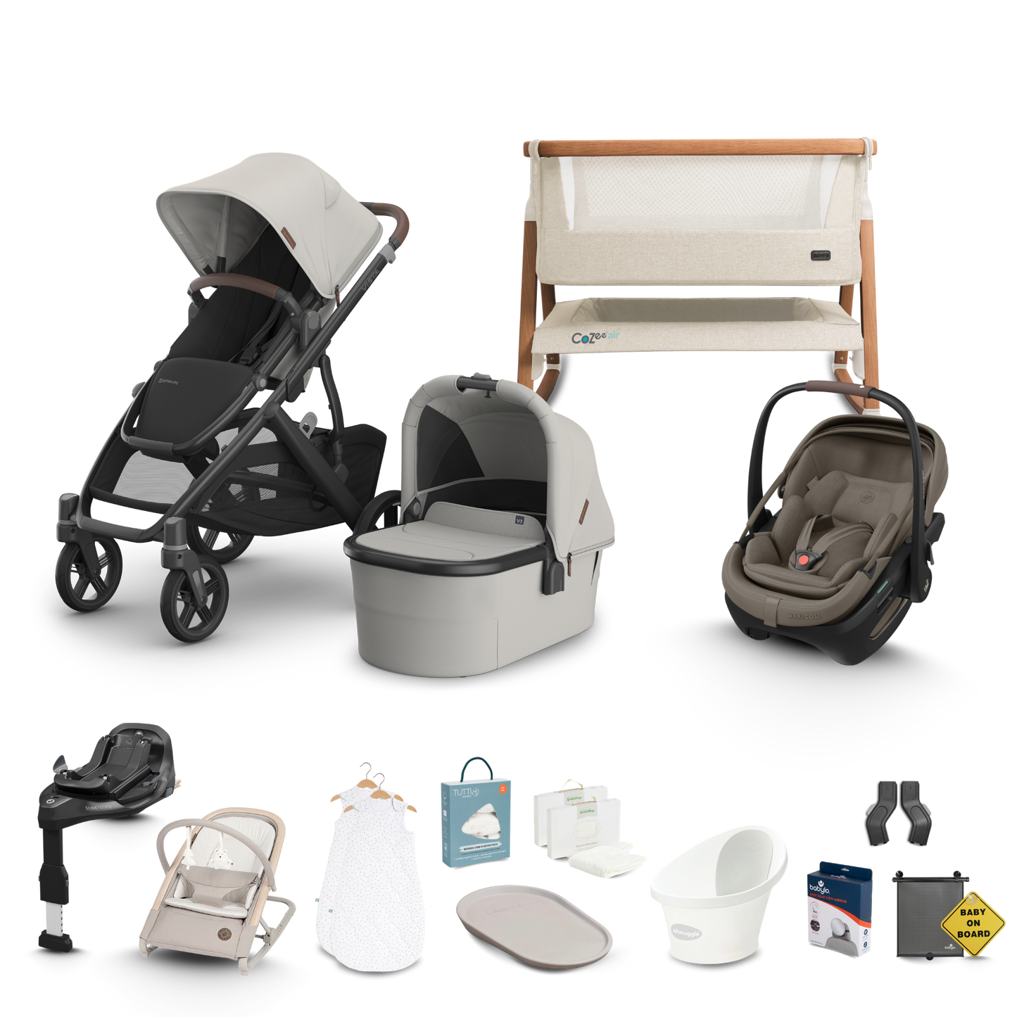UPPAbaby Vista V3 - Complete Newborn Bundle with Maxi Cosi Pebble Pro 2 Travel System