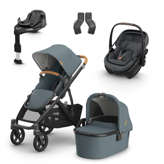 UPPAbaby Vista V3 Buggy with Maxi Cosi Coral Slide Pro Infant Car Seat & Isofix Base
