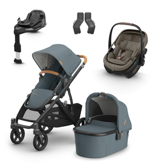 UPPAbaby Vista V3 Buggy with Maxi Cosi Coral Slide Pro Infant Car Seat & Isofix Base