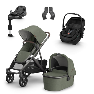 UPPAbaby Vista V3 Buggy with Maxi Cosi Coral Slide Pro Infant Car Seat & Isofix Base